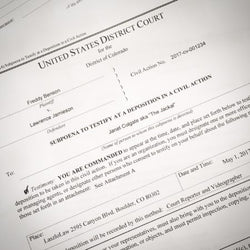 Sample objections to a Rule 45 subpoena in United States District Court.