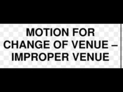 Sample motion to dismiss under Rule 12(b)(3) for improper venue in United States District Court.